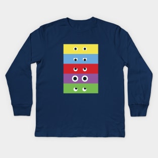 minimalist inside out 2 Kids Long Sleeve T-Shirt